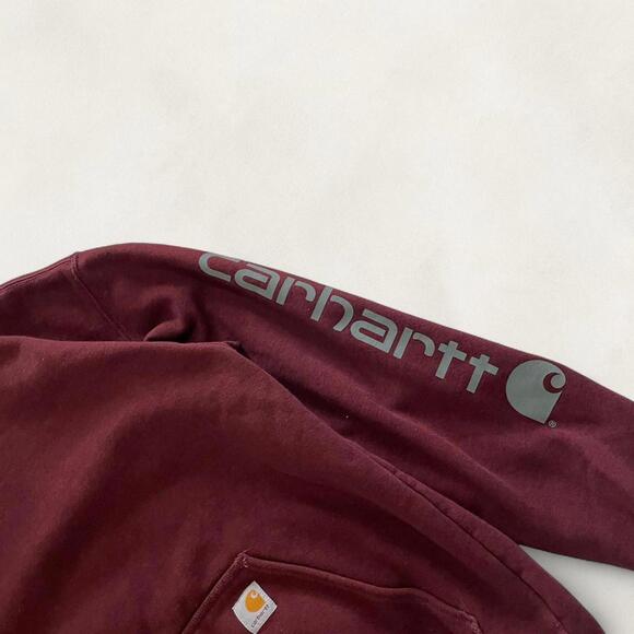 Carhartt Burgundy Hoodie - Size  L! - Picture 4 of 7